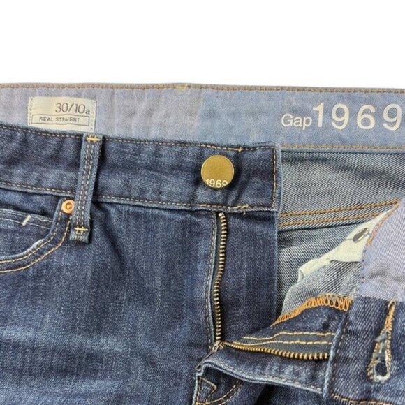 GAP Jeans Real Straight Stretch Size 10 - Picture 8 of 9